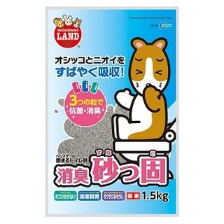 ※鼠來寶麻糬屋※日本Marukan馬卡鼠廁砂(強力除臭)1.5公斤