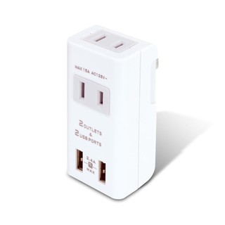 聖岡科技 Dr.AV TNT-56U 雙USB +2插分接插座 急速充電 分接器 充電頭 現貨 廠商直送