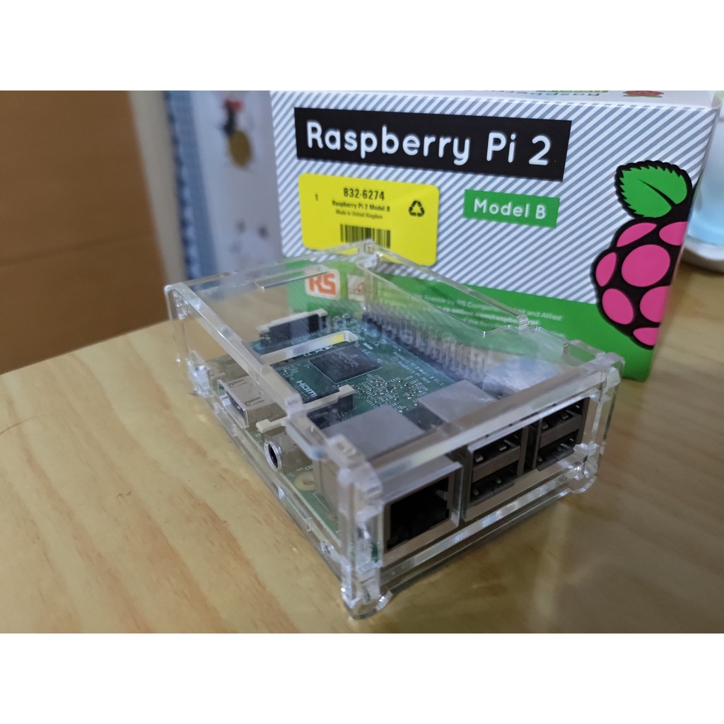 樹莓派 Raspberry Pi 2 model B 送USB無線網路卡、散熱片×2、壓克力外殼