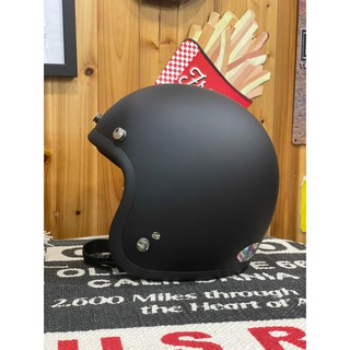 （l LOVE樂多) GALLOP Kustom Kulture 復古半罩安全帽 素色3/4安全帽 平黑/消光黑
