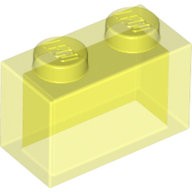 LEGO 樂高 3065 3004 透明螢光綠 顆粒磚  Brick 1x2 6081496