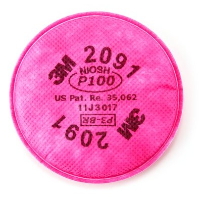 3M 2091 P100 濾棉(2片/包) 粉塵 高效濾棉 3M防毒面具 過濾粉塵 #工安防護具專家