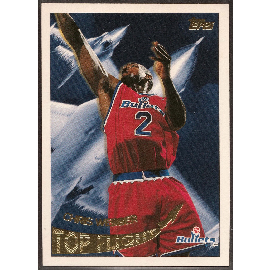 95-96 TOPPS TOP FLIGHT #TF8 CHRIS WEBBER