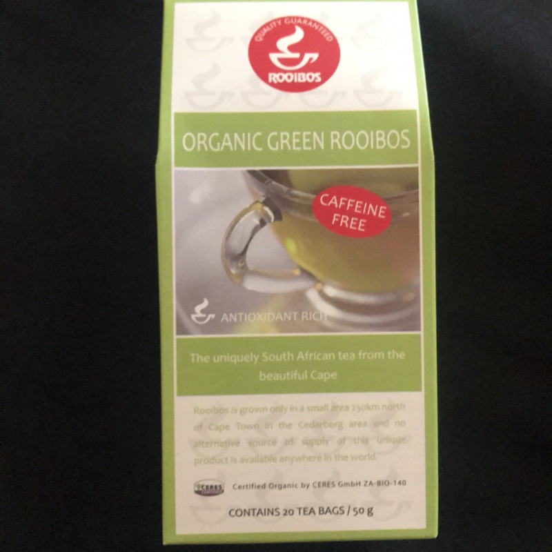 (全新未開封）南非國寶茶有機博士綠茶 Rooibos Green Tea 20包/50克