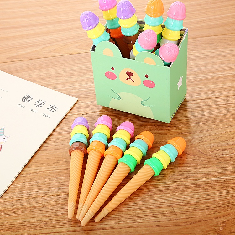 【XJJ937】創意哈根達斯中性筆可愛學生針管水性筆卡通冰淇淋中性筆