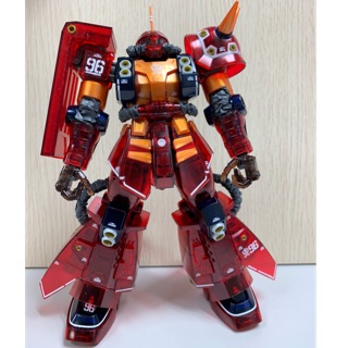 {鋼彈的屋-模型工作室} 萬代 MG 1/100 精神感應 薩克 PB 透明 完成品 （實品如圖） 鋼彈 模型 代工