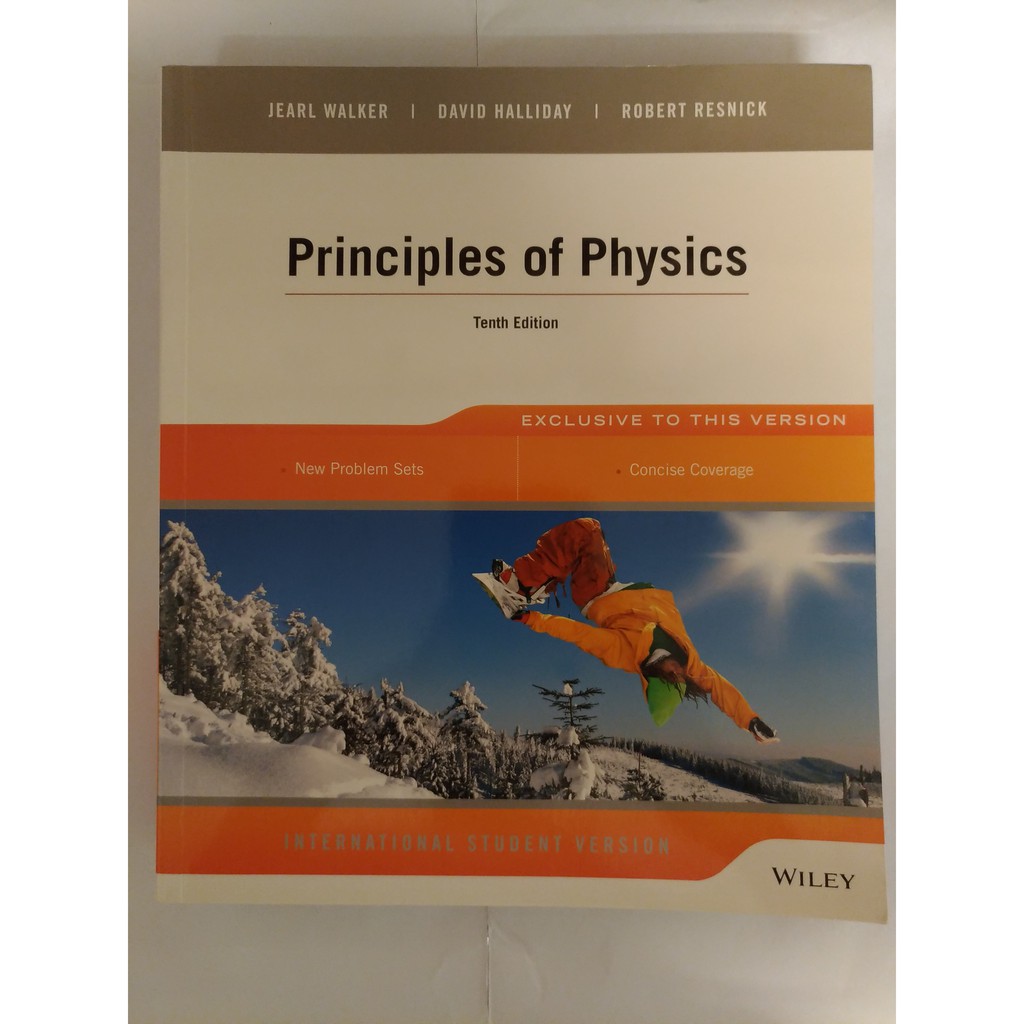 #12普通物理Principles of Physics,10th,Halliday,9781118230749