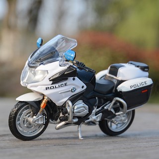 美馳圖Maisto 1:18 寶馬 BMW R1200 RT 警車 Police 靜態合金塑料壓鑄摩托車模型收藏玩具