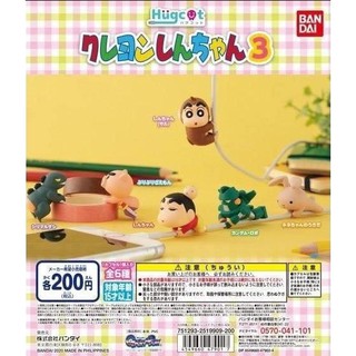 BANDAI 扭蛋 轉蛋 蠟筆小新充電線公仔P3 蠟筆小新 鋼達姆機器人 露屁股怪獸 全6種 整套販售