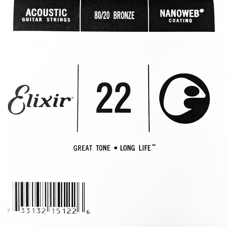 Elixir NANOWEB 15122 (22) 第三弦 第3弦 散弦 零弦 民謠吉他弦 木吉他弦