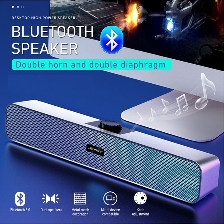 Bonks N2 Bluetooth Speaker Home Soundbar DSP Heavy Bass Ster