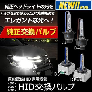 現貨即出~原廠配備HID專用燈管 D1S/D2S/D2R/D2C/D3S/D4S/D4R/D4C 原廠交換型 不亮故障燈