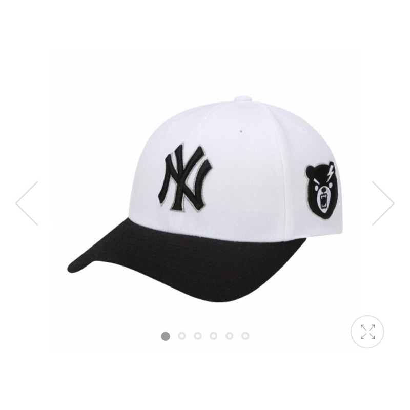 韓國代購 MLB  白色 憤怒小熊 洋基隊 帽子 棒球帽