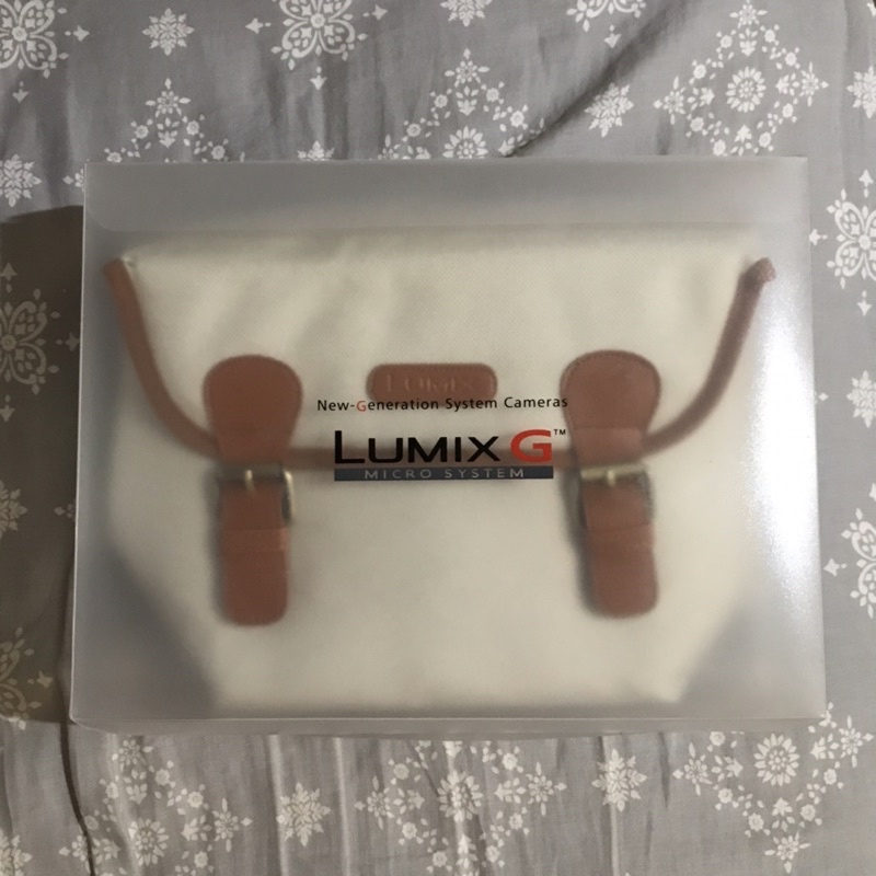 「全新」Panasonic LUMIX 原廠相機包 微單眼相機 收納背包 側背包 公事包 相機包 皮帶銅釦