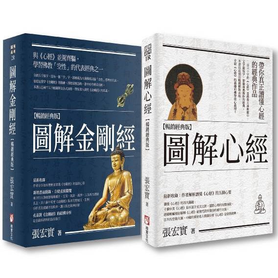 橡實文化【3/3上市】【張宏實圖解心經．金剛經暢銷經典版套書】（二冊） 大雁出版基地