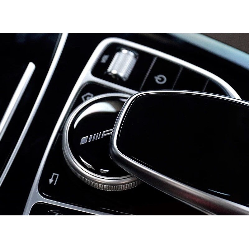賓士Benz多媒體旋鈕裝飾貼 新C 新E 300 GLC W205 W213 X253 賓士款 黑白蘋果樹款 中控