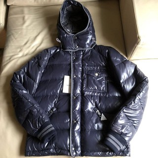 保證全新正品 MONCLER 連帽 基本款 深藍 羽絨外套 羽絨夾克 SIZE 2