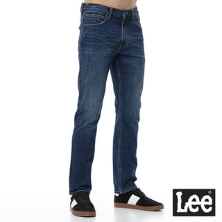 Lee 726 彈性中腰標準直筒牛仔褲 男 中深藍 Modern LL19000644C