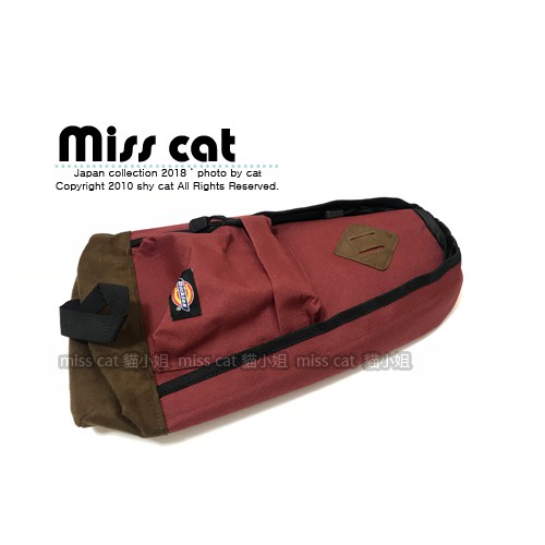 『Miss Cat 貓小姐』＊ DICKIES 拚麂皮 小後背包 背包 帆布單肩小包 #紅色【出清$999】