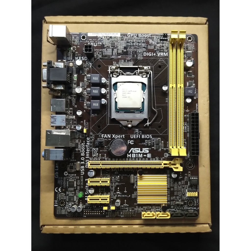 Intel i3-4130 + 華碩 H81M-E 附主機板I/O檔板