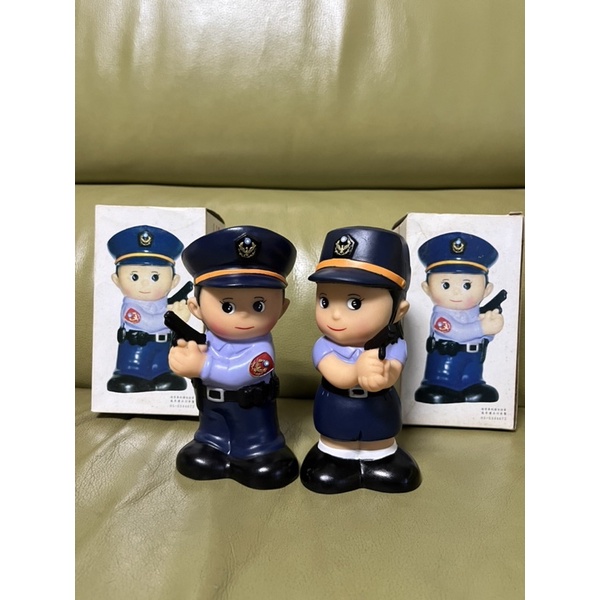 一對 警察寶寶 警察系列 撲滿 存錢筒