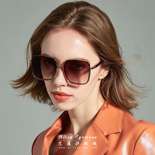 【艾麗莎】高檔女士墨鏡︱抗UV400超輕量TR90材質大框漸層太陽眼鏡︱限量新款修臉神器經典時尚︱開車海邊旅遊AA302
