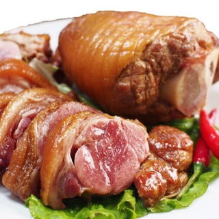 【功賀食品】富統食品 帶骨蔗香豬腳600g 冷凍食品