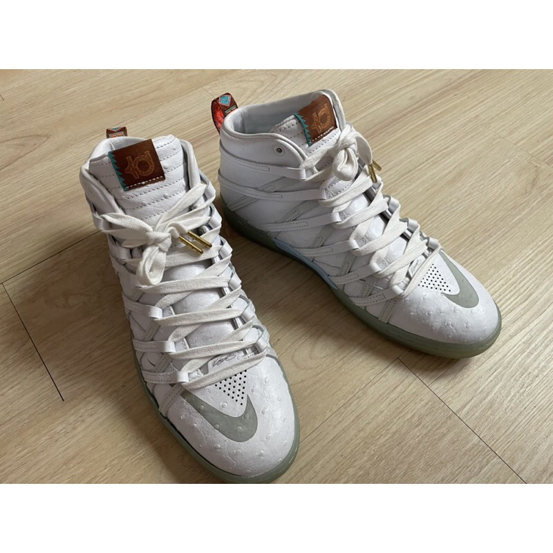 二手鞋 中古鞋 NIKE KD  白色 木乃伊鞋US10.5