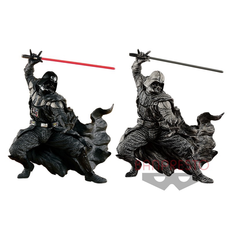 日本景品日貨star Wars 星際大戰黑武士日本歌舞伎造型稀有景品 彩色 原色 取得難度高就只剩最後一套 蝦皮購物