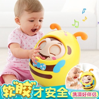 【放心購】兒童不倒翁玩具新生兒搖鈴撥浪鼓嬰兒安撫寶寶牙膠益智早敎玩具 Q6S1