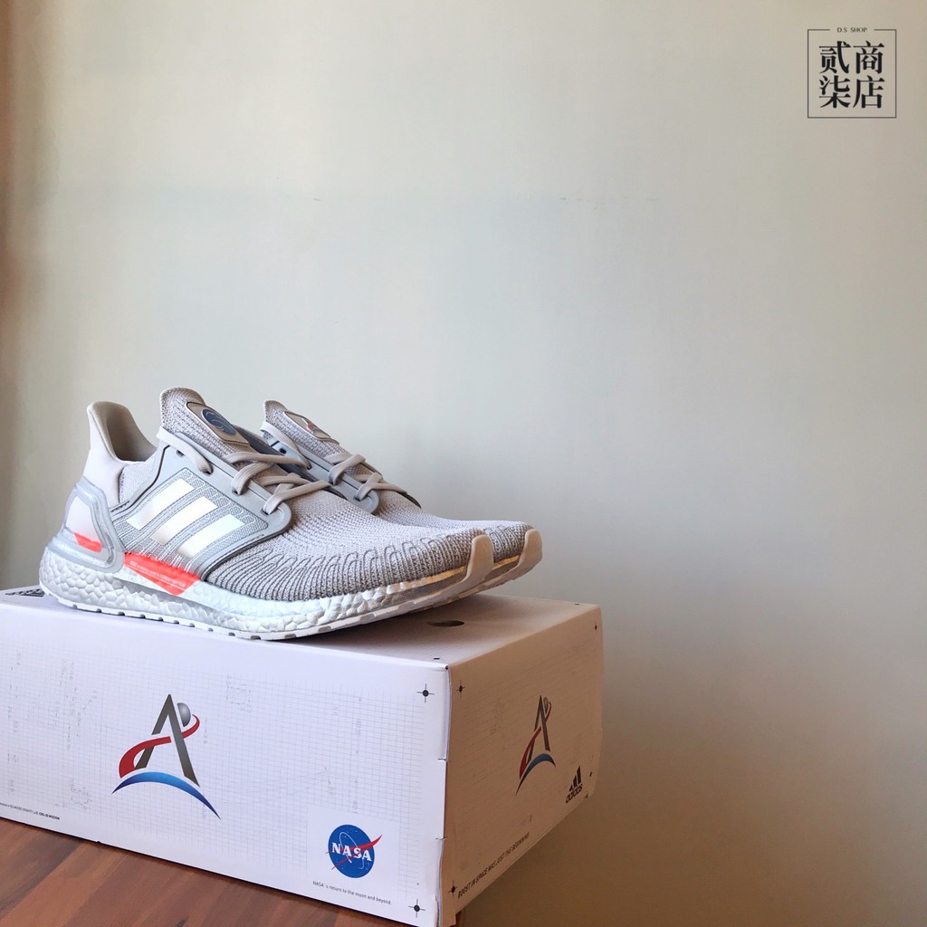 (貳柒商店) adidas Space Race UltraBoost 20 男 銀色 NASA 慢跑鞋 FX7957
