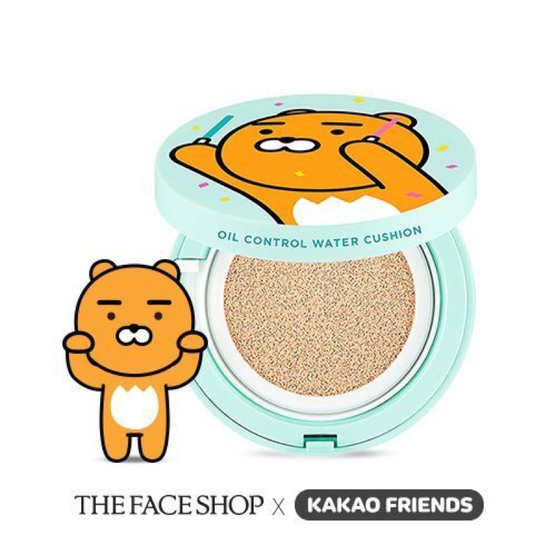 現貨【the face shop】KAKAO Ryan 聯名款氣墊粉餅（本品15g+補充15g）