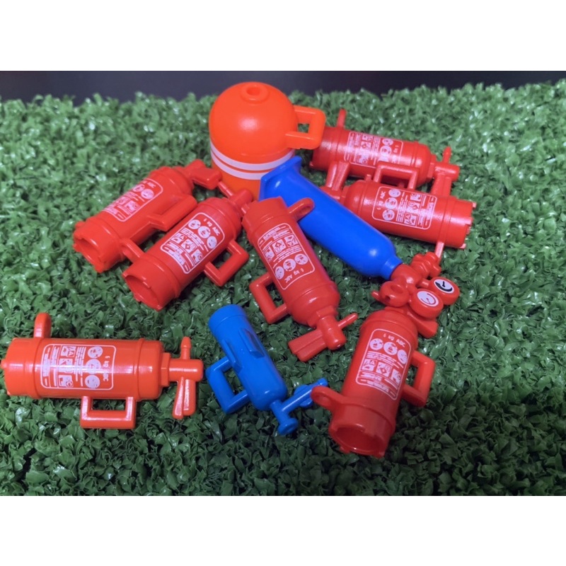 「玩具我最大」001 playmobil 摩比 瓦斯 瓦斯桶 滅火器 消防裝備