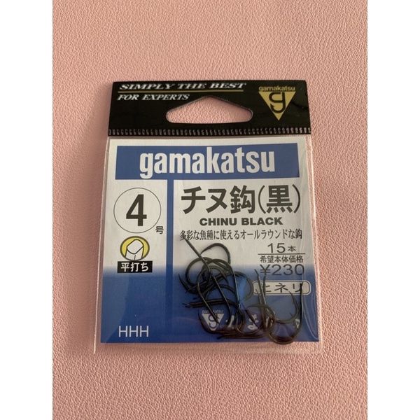 gamakatsu がまかつ チヌ鉤 千又鉤 磯奴鉤 黑色