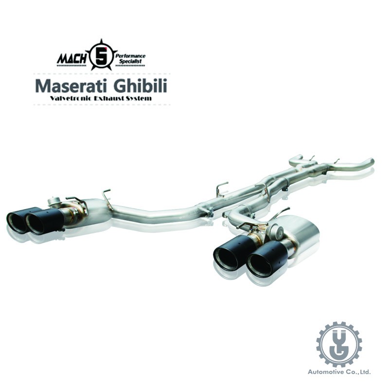 MACH5 高流量帶三元催化頭段 當派 排氣管 MASERATI Ghibll 3.0T 底盤系統【YGAUTO】