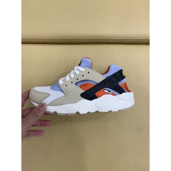  Nike Huarache Run GS 米白 藍 麂皮 大童鞋 女鞋 DV2196-700