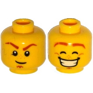 LEGO 樂高 3626cpb1504 人偶 黃色 1x1 印刷 雙面 6124875