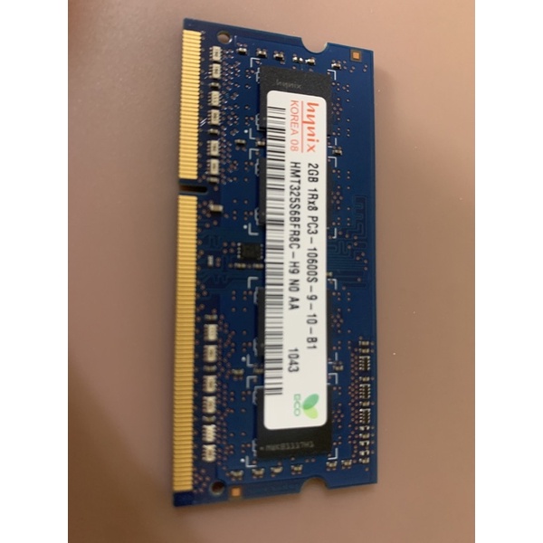 Hynix海力士ddr3 -1333-2g筆電用記憶體/雙面/ddr3 /10600s/2g