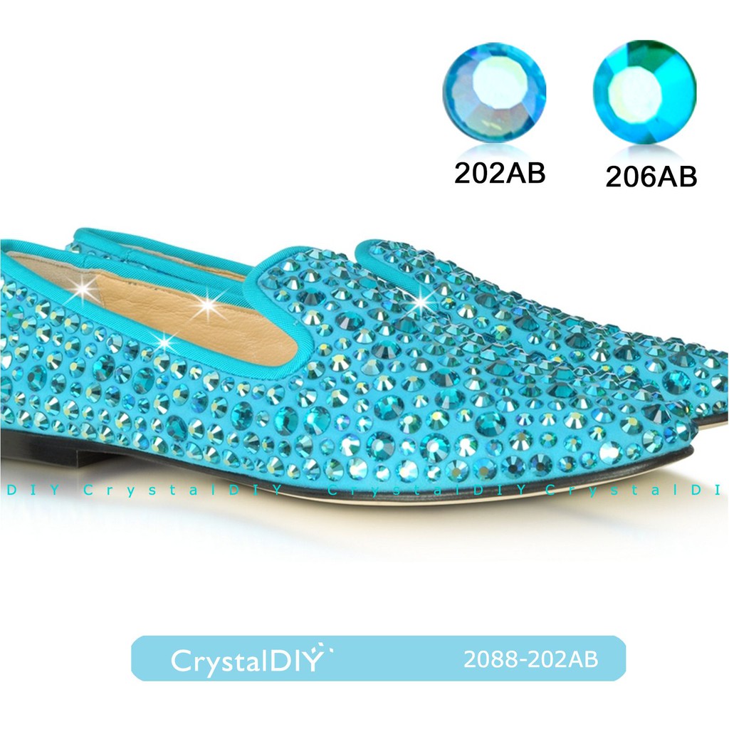 奧地利水晶SW平底石#2058海藍亮彩(202AB) SS20(4.7mm) 鞋子貼鑽