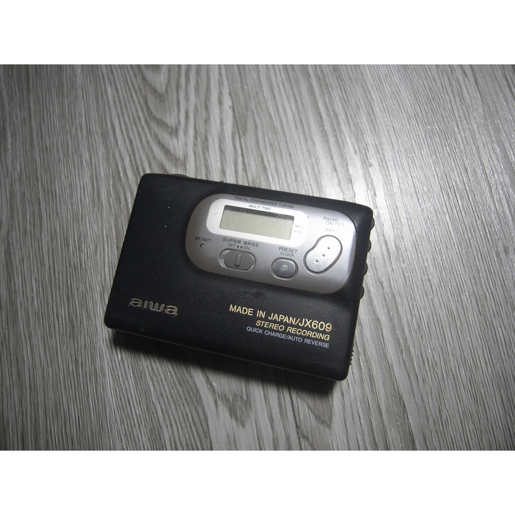 二手 不知好壞 古董 日本原裝 AIWA 愛華 JX609 收音機 放音機 錄音機 收錄放音機 隨身聽卡式隨身聽 零件機
