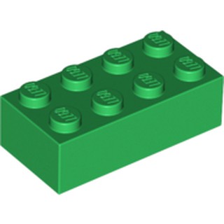 《安納金小站》 樂高 LEGO 綠色 2x4 基本磚 顆粒磚 二手 零件 3001