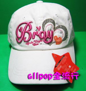 ★allpop★ 帽子 [ Bray 電繡文字帽 ] 現貨 絕版 韓國進口 遮陽帽 棒球帽