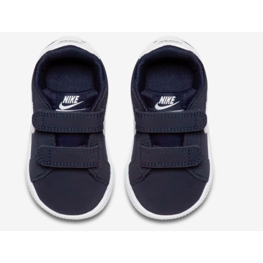 ✨現貨抵台✨ NIKE 耐吉 NikeCourt Royale 休閒鞋 魔鬼氈 板鞋 嬰幼童 6c 12cm 藍色