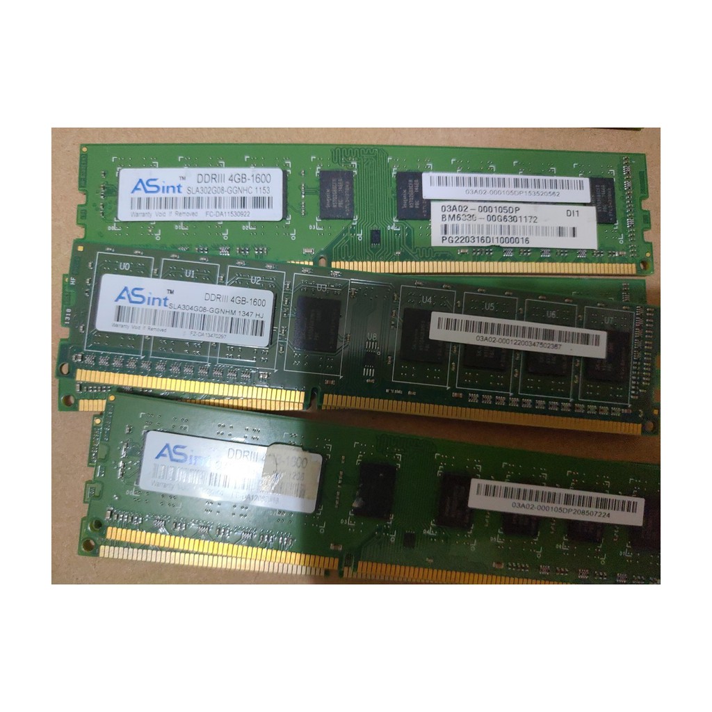 ASINT DDR3 4G 1600 10條 記憶體 全場最低