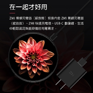 🚀紫米 快速無線充電套裝組 黑色綻放 IPHONE12 無線充電板 USB-C充電線 QC PD QI 旅充 WTX10