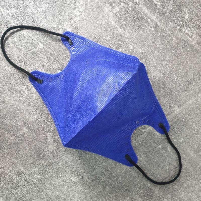 bnnxmask-BNN拋棄式口罩成人U系列海洋之心寶藍立體口罩5片入1包/寶藍色口罩/亮藍色口罩