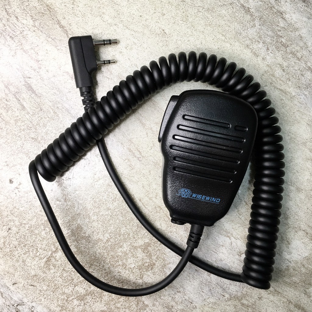 WISEWIND 無線電對講機👍 K頭 手持麥克風 托咪 手咪 高品質 耐用金屬背夾 小體積 大音量 生活防水