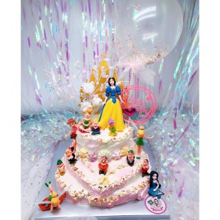 jhouse造型蛋糕/白雪公主與七個小矮人➕奇妙仙子組合生日蛋糕/可客製化選您喜歡的卡通
