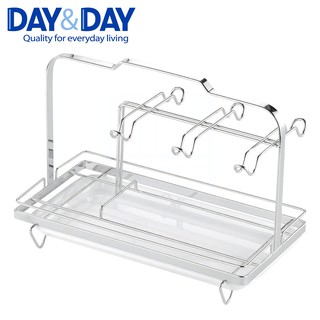 《DAY&DAY 日日》六個入咖啡杯架 ST3018LT 附滴水盤 304不鏽鋼 頂級鍍鉻表面防護處理 臺灣製造 免運費