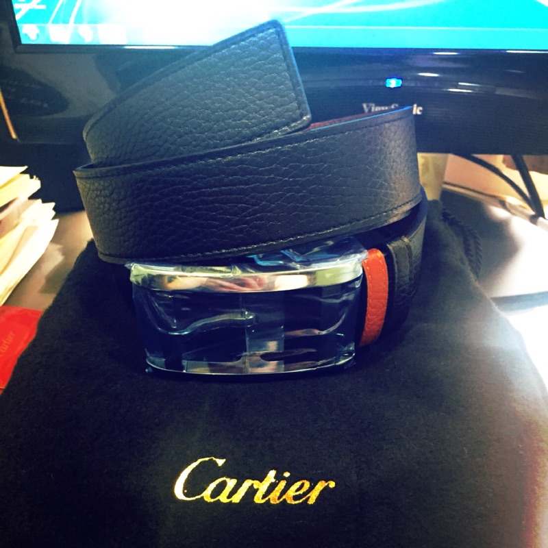 ‼️保證全新正品💫現貨 Cartier 卡地亞 男用真牛皮皮帶